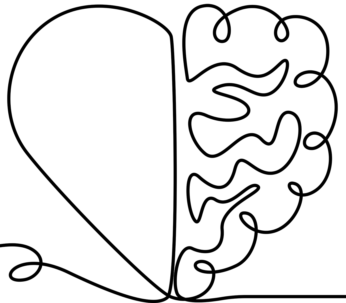 anxiety and depression line art high res