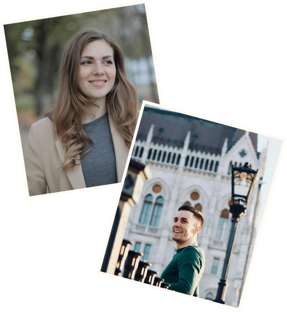 NYC man and woman - stresed out entrepreneurs